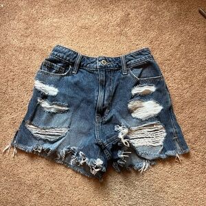 Hollister Distressed Denim Jean Shorts